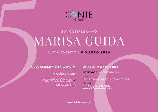 LISTA EVENTO | MARISA GUIDA