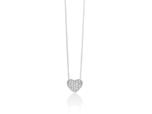 Miluna | Collana di Diamanti con Cuore Piccolo