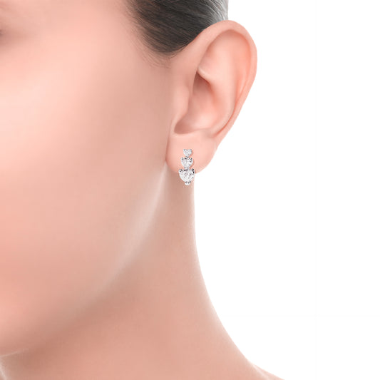 RECARLO | Orecchini Tennis Anniversary in Oro Bianco e Diamanti Ct 1.53