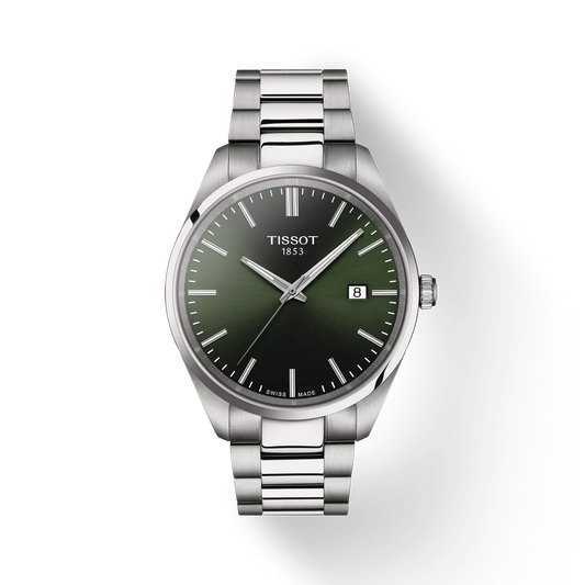 Tissot | PR 100 40 mm – Orologio Uomo Acciaio con Quadrante Verde