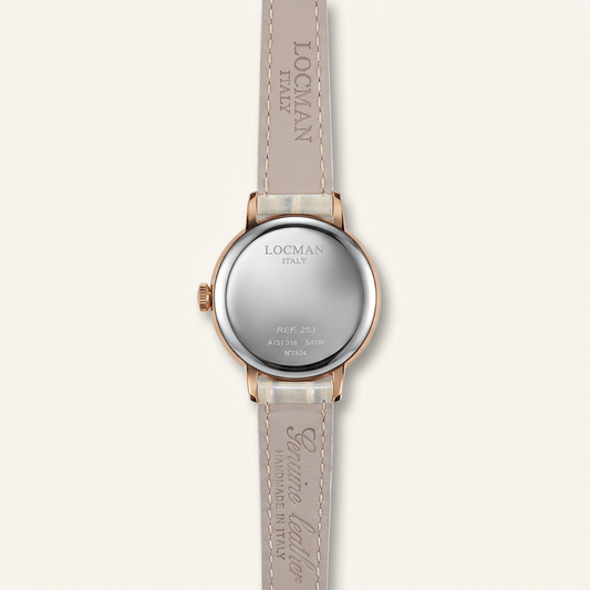 Locman Donna ref. 253 – Quadrante chiaro e cinturino perlato