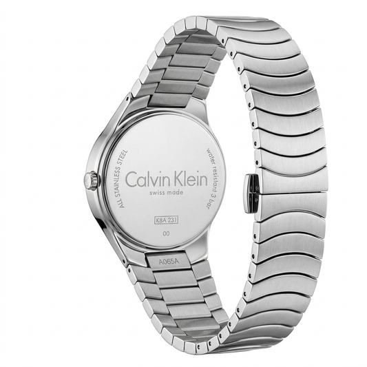 Calvin Klein K8A23146 | Orologio al quarzo Swiss Made con quadrante argentato