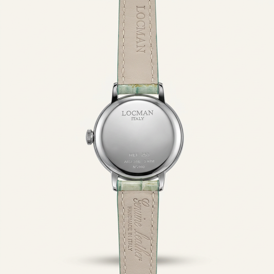 Locman Donna ref. 253 – Quadrante verde acqua e cinturino in pelle verde chiaro
