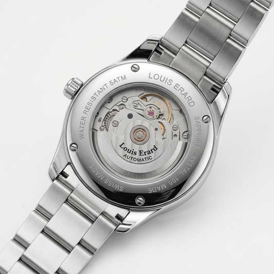 Louis Erard 69105 AA11 M | Automatico con quadrante argentato e bracciale in acciaio