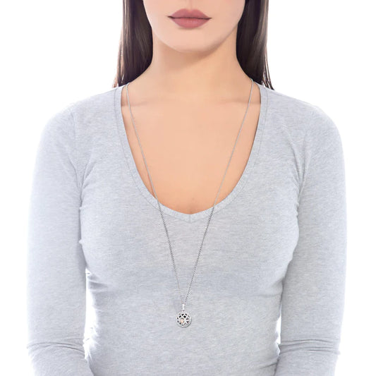 COLLANA CHIAMA ANGELI IN ARGENTO E ZIRCONI - Gioielleria Conte