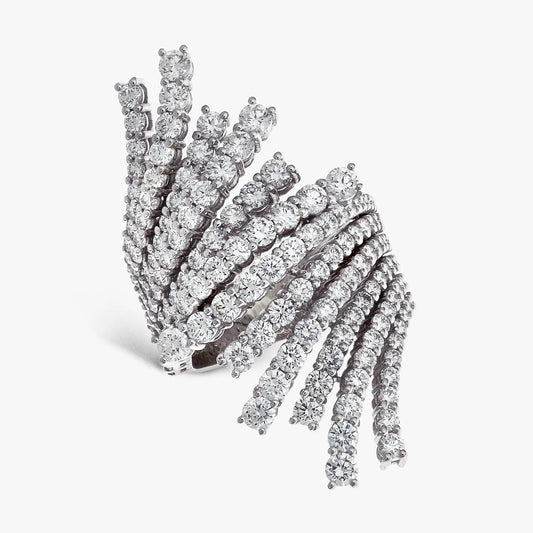 Leo Pizzo | Anello Diva in Oro Bianco 18 kt con Diamanti