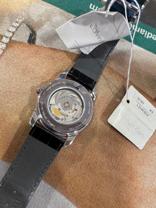 Calvin Klein K5S341C1 | Orologio automatico Swiss Made con quadrante nero