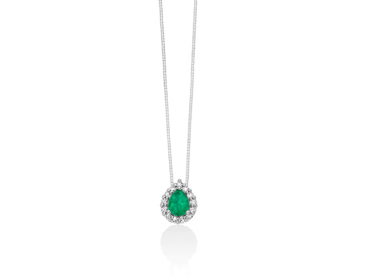 Miluna | Collana con Smeraldo a Goccia