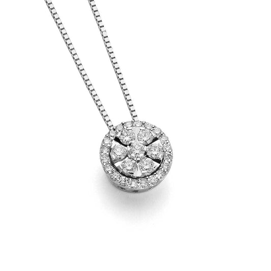 DonnaOro | Pendente Fiocchi in Oro con Diamanti