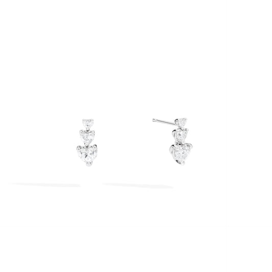 RECARLO | Orecchini Tennis Anniversary in Oro Bianco e Diamanti Ct 1.53