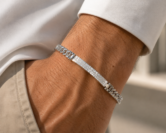 Bracciale in Oro Bianco 18 kt con Diamanti F-VS