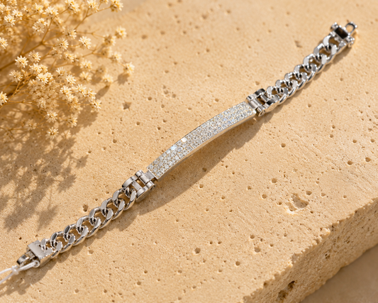 Bracciale in Oro Bianco 18 kt con Diamanti F-VS