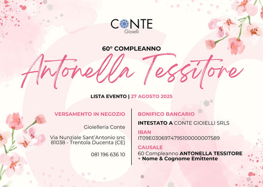 LISTA EVENTO |  ANTONELLA TESSITORE