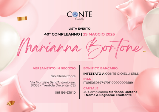 LISTA EVENTO |  MARIANNA BORTONE