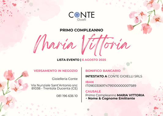 LISTA EVENTO | Maria Vittoria