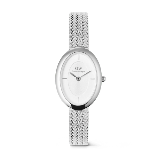 Orologio Daniel Wellington Juliette Braided Mesh White Sunray Silver