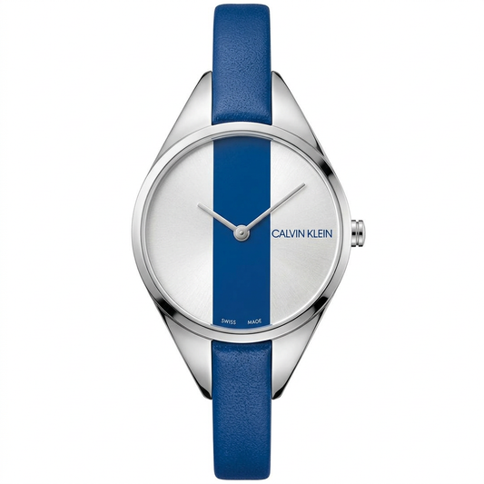 Calvin Klein K8P231V6 | Orologio Swiss Made con cinturino blu