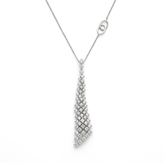 Chimento | Collana in oro bianco 18 kt con diamanti 1,10 ct