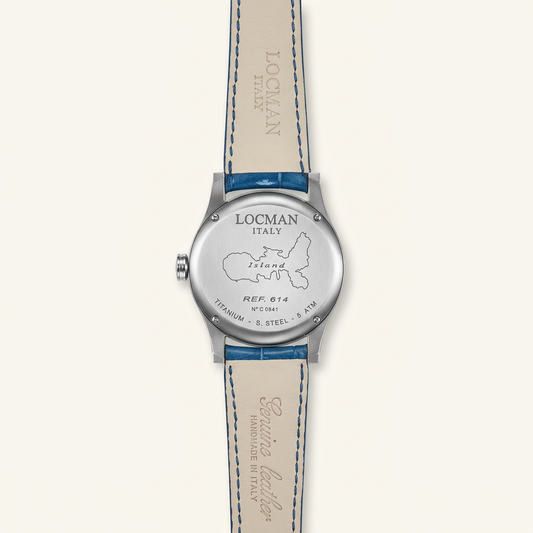 Locman Island ref. 614 – Quadrante blu e cinturino in pelle blu