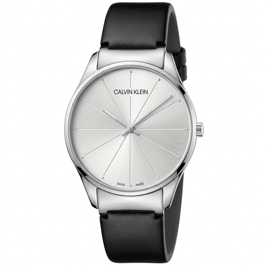 Calvin Klein K4D221C6 | Orologio al quarzo Swiss Made con cinturino nero