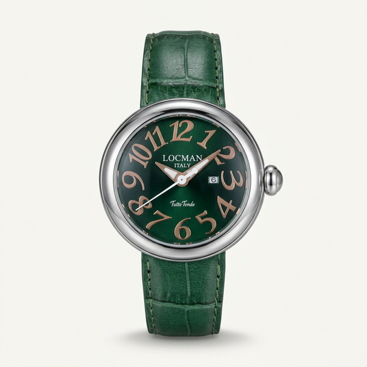 Locman Tutto Tondo Donna ref. 360 – Quadrante verde e cinturino in pelle verde