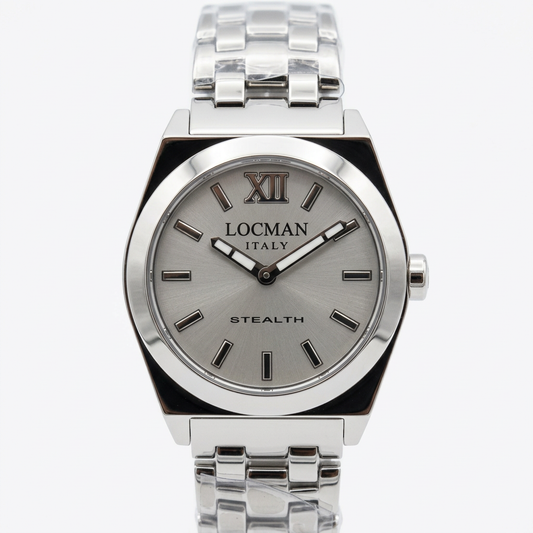 Locman Stealth da donna – Quadrante chiaro con XII e bracciale metallico