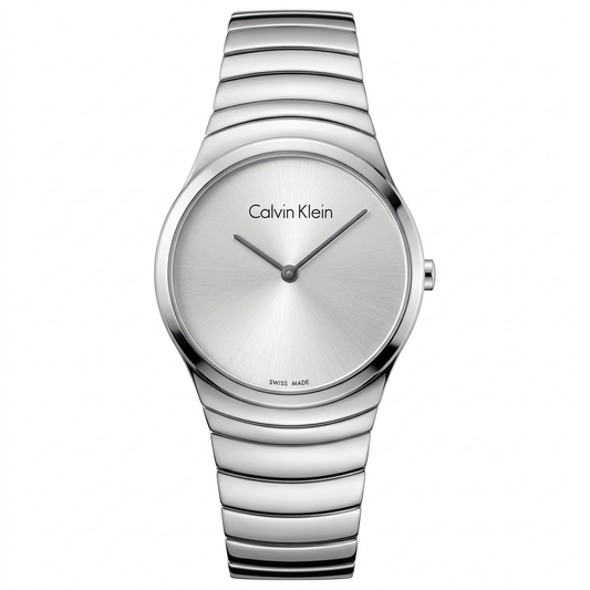 Calvin Klein K8A23146 | Orologio al quarzo Swiss Made con quadrante argentato