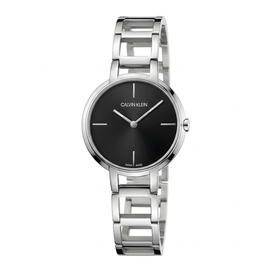 Calvin Klein K8N23141 | Orologio al quarzo Swiss Made con quadrante nero