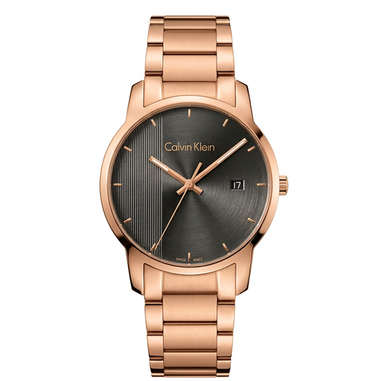 Calvin Klein K2G2G643 | Orologio Swiss Made color oro rosa con quadrante scuro