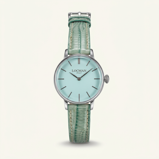 Locman Donna ref. 253 – Quadrante verde acqua e cinturino in pelle verde chiaro