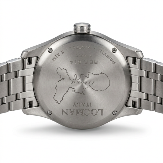 Locman Island da uomo ref. 614 – Quadrante crema e bracciale metallico