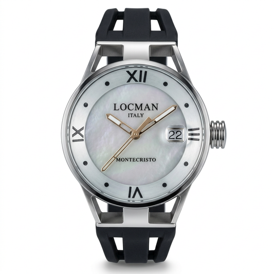 Locman Montecristo ref. 521 – Quadrante chiaro e cinturino nero