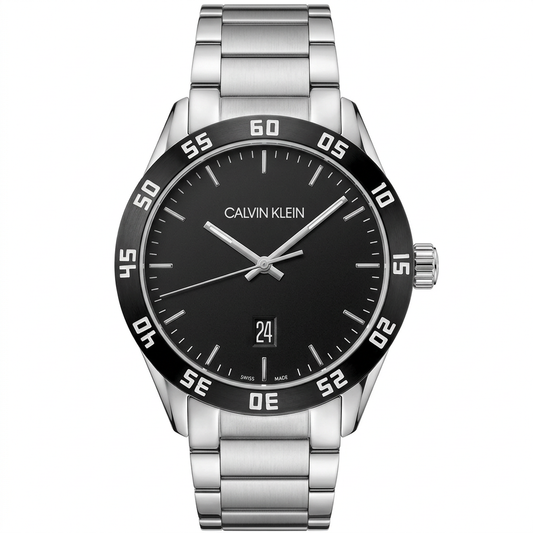 Calvin Klein K9R31C41 | Orologio al quarzo Swiss Made con quadrante nero