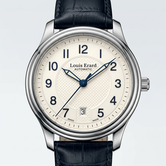 Louis Erard 69267 AA05 | Automatico con quadrante chiaro e cinturino scuro