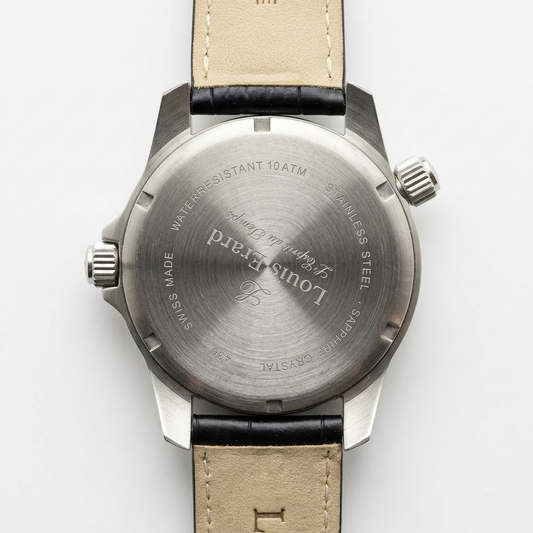 Louis Erard 72430 AS02 | Automatico con quadrante nero, giorno e data