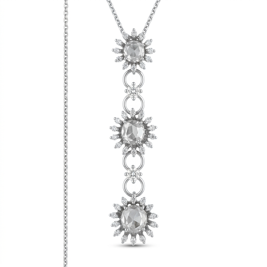 Collana Recarlo ZS 575/B | Oro 18 kt e diamanti centrali in taglio antico