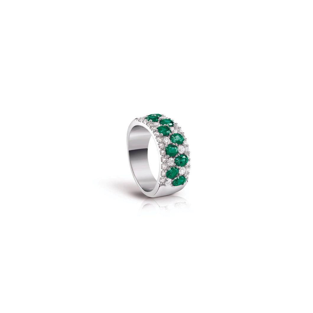 Fascia con smeraldi e diamanti - Gioielleria Conte