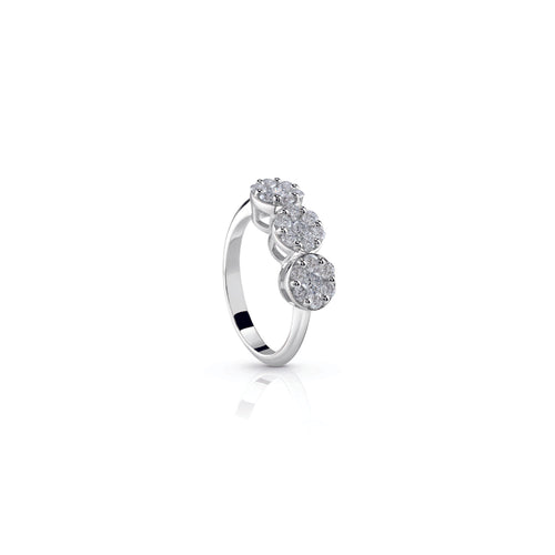 Anello Trilogy Magic con diamanti - Gioielleria Conte