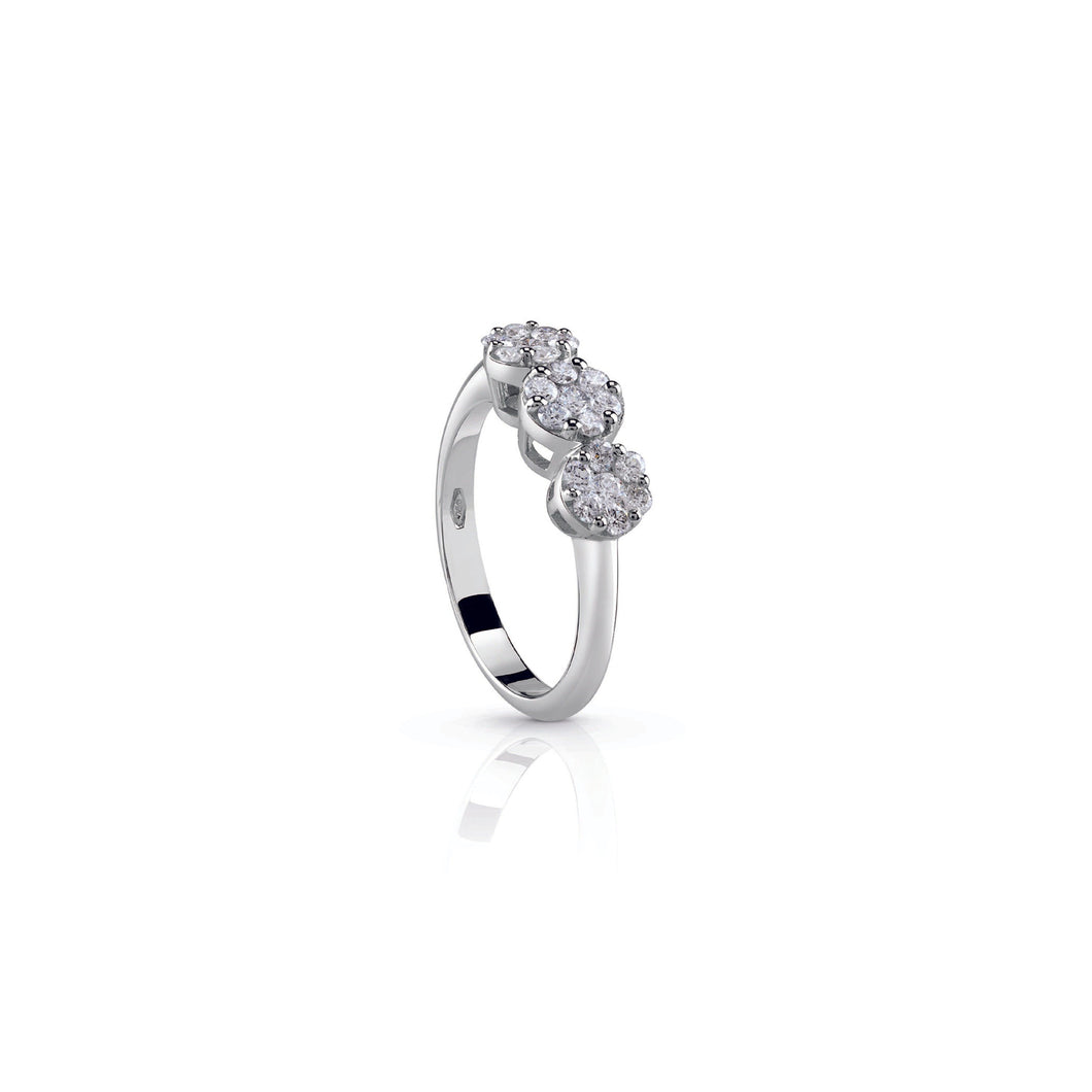 Anello Trilogy Magic scalare - Gioielleria Conte