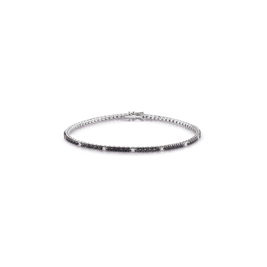 Bracciale Piramide con diamanti neri - Gioielleria Conte