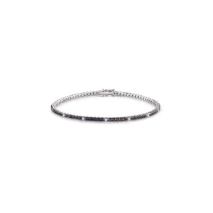 Bracciale Piramide con diamanti neri - Gioielleria Conte