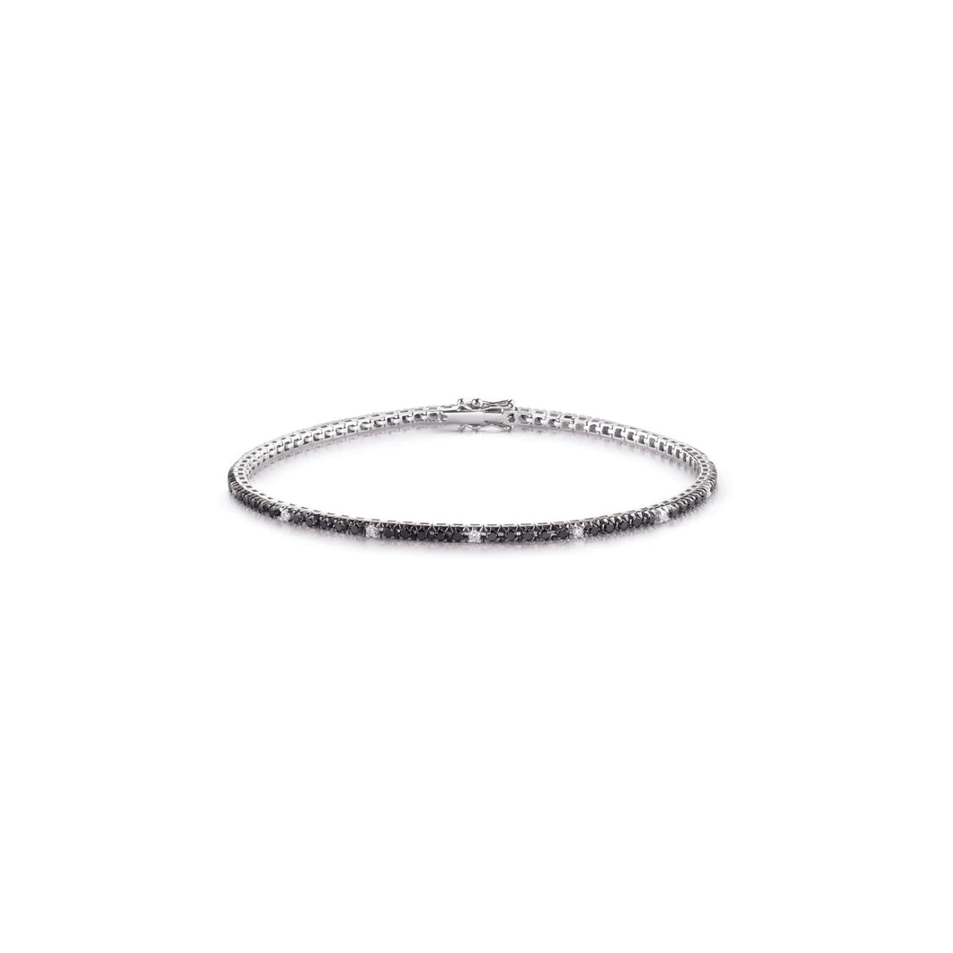 Bracciale Piramide con diamanti neri - Gioielleria Conte
