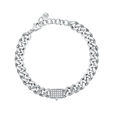 Carica l&#39;immagine nel visualizzatore di Gallery, Chiara Ferragni | BRACCIALE BOSSY CHAIN SILVER E PIETRE - Gioielleria Conte
