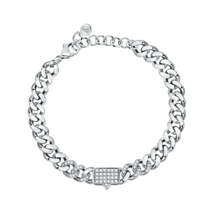 Chiara Ferragni | BRACCIALE BOSSY CHAIN SILVER E PIETRE - Gioielleria Conte