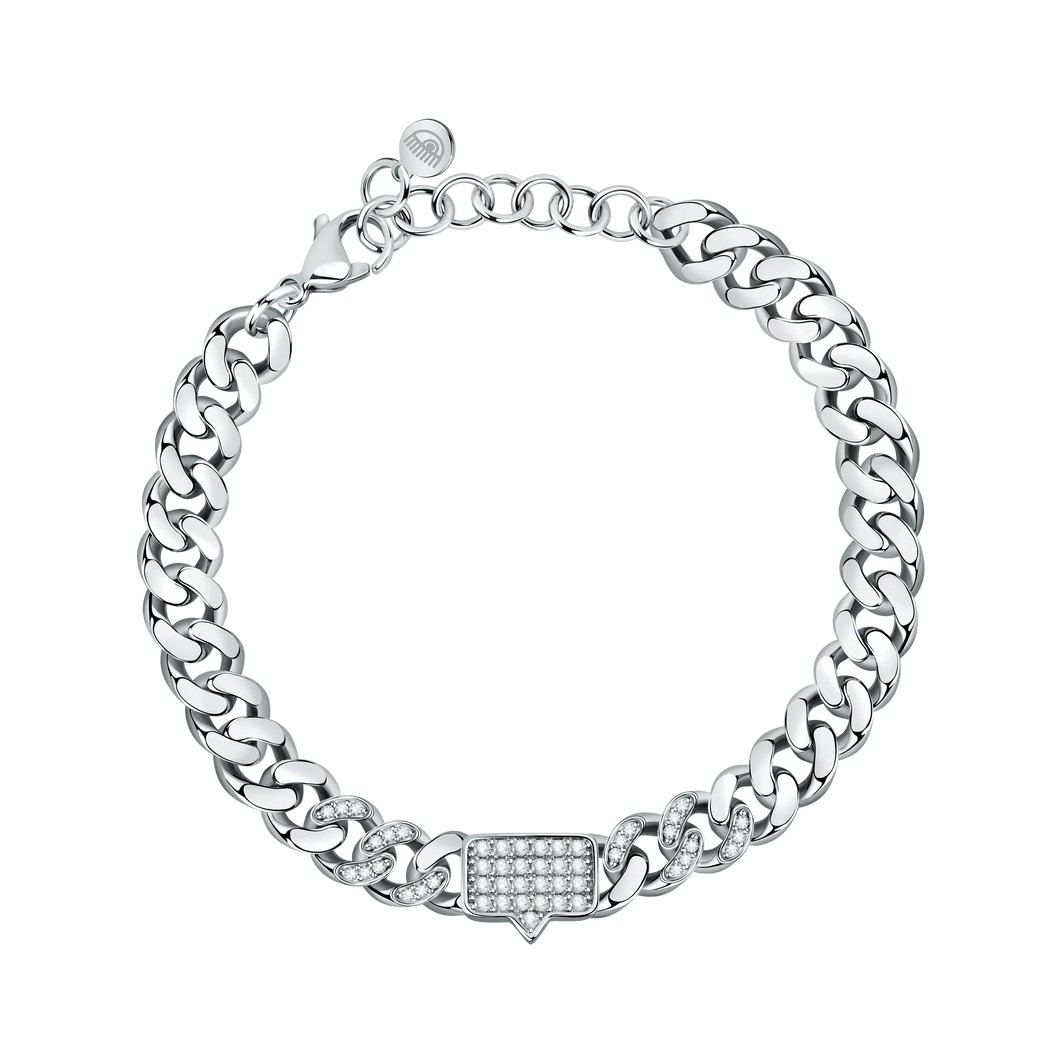 Chiara Ferragni | BRACCIALE BOSSY CHAIN SILVER E PIETRE - Gioielleria Conte