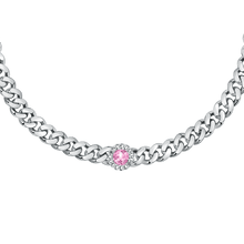 Carica l&#39;immagine nel visualizzatore di Gallery, Chiara Ferragni | BRACCIALE BOSSY CHAIN SILVER E PIETRE ROSA - Gioielleria Conte
