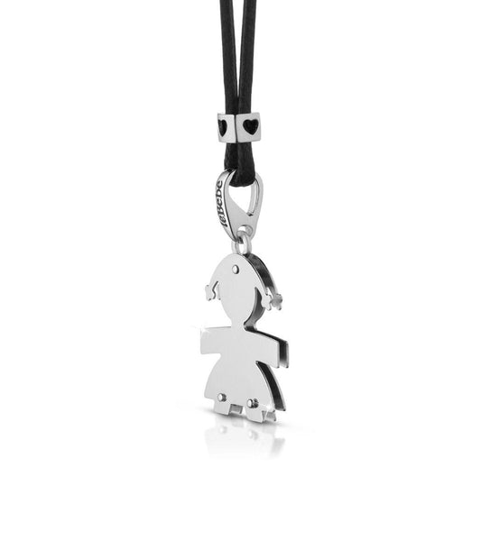 Ciondolo Classico bimba oro bianco - Gioielleria Conte