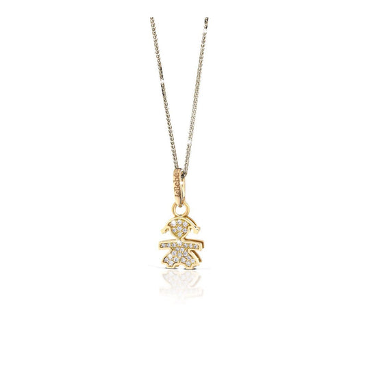 Pavé micro-setting bimba mini oro giallo - Gioielleria Conte