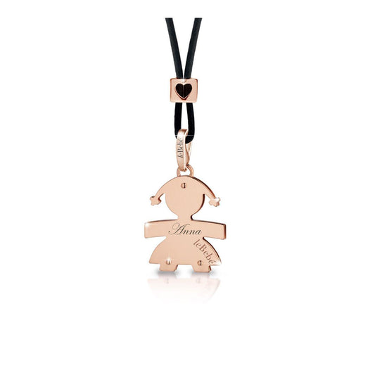 Ciondolo Classico bimba oro rosa - Gioielleria Conte