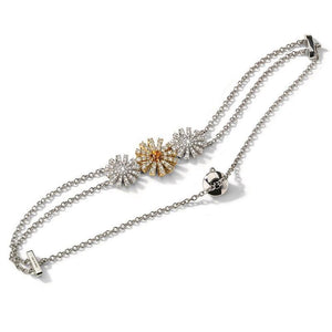 Damiani | Bracciale in oro bianco e giallo con quarzo citrino e diamanti - Gioielleria Conte